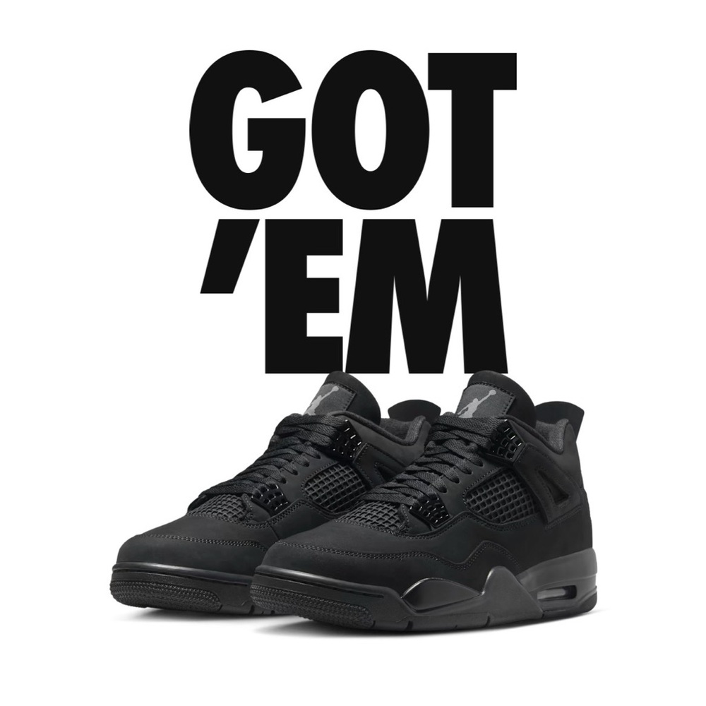 Jordan 4 Retro Black Cat Sneakers NWT